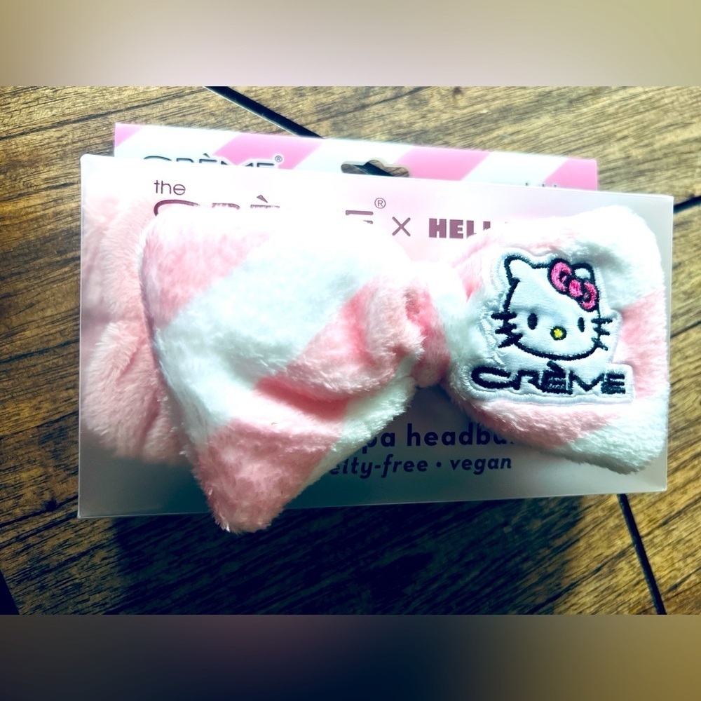 NEW PLUSH SPA HEADBAND HELLO KITTY